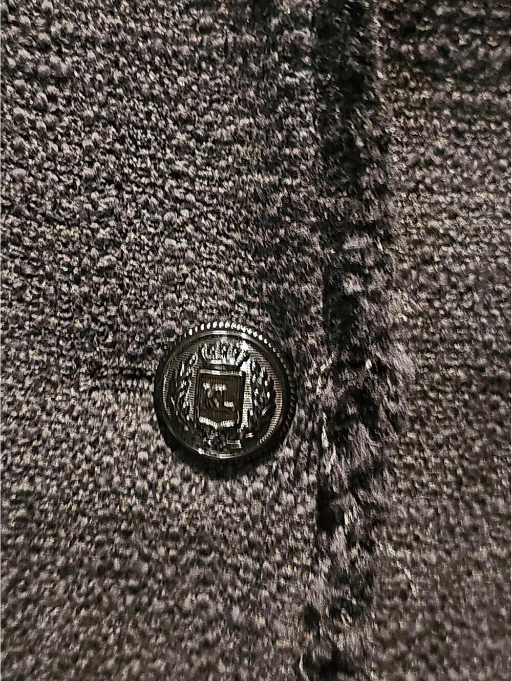 Karl Lagerfeld Paris Black Tweed Fringed Blazer Jacket Size 10 P  NWT  Ret $189 - Picture 6 of 9